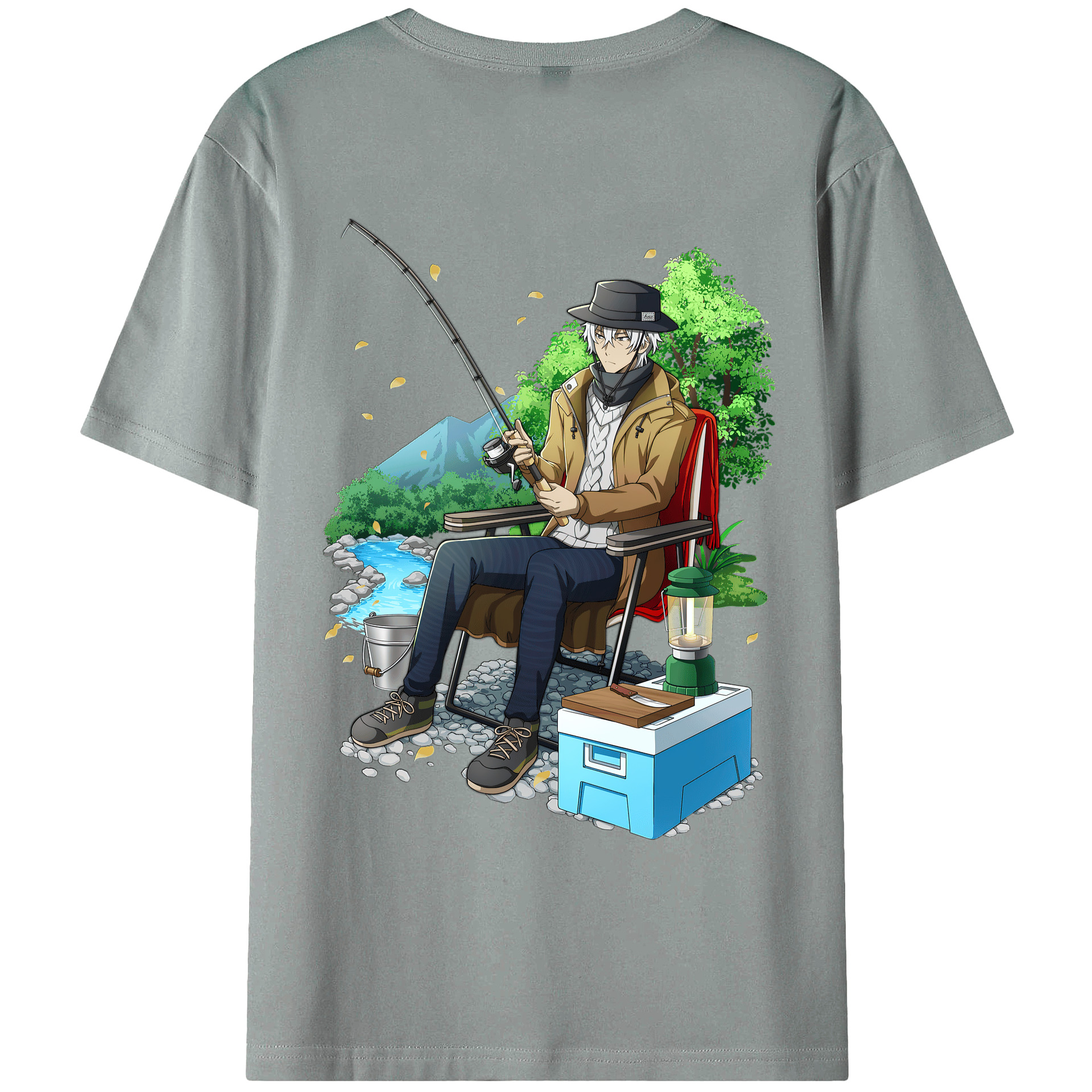 （画像用） 文豪ストレイドッグス Bungo Stray Dogs 綿100％ メンズ半袖Tシャツ（バックプリント） 通気性